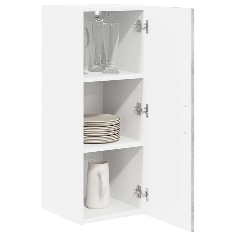 Casa si Gradina - Mobilier - Comode si corpuri - Corpuri bucatarie - Dulap suspendat de bucatarie Gri din beton 30 x 31 x 80 cm - Infinity.ro