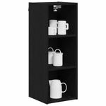 Casa si Gradina - Mobilier - Comode si corpuri - Corpuri bucatarie - Dulap suspendat cu raft Riga Stejar Negru 30 x 29,5 x 80 cm - Infinity.ro