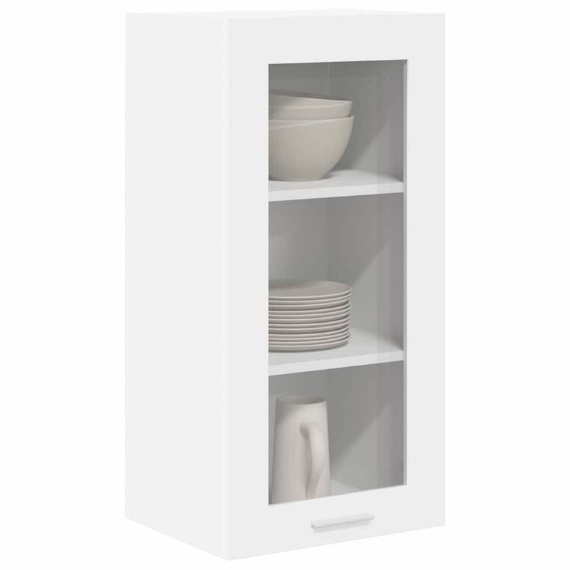 Casa si Gradina - Mobilier - Comode si corpuri - Corpuri bucatarie - Dulap suspendat Riga 2 pcs Alb 40 x 31 x 80 cm Lemn compozit - Infinity.ro