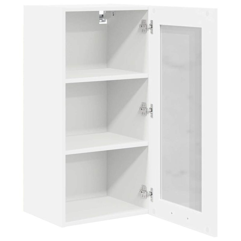 Casa si Gradina - Mobilier - Comode si corpuri - Corpuri bucatarie - Dulap suspendat Riga 2 pcs Alb 40 x 31 x 80 cm Lemn compozit - Infinity.ro