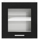 Casa si Gradina - Mobilier - Comode si corpuri - Corpuri bucatarie - Dulap suspendat Riga Stejar Negru 40 x 31 x 40 cm Lemn compozit - Infinity.ro