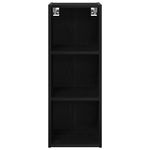 Casa si Gradina - Mobilier - Comode si corpuri - Corpuri bucatarie - Dulap suspendat cu raft Riga Stejar Negru 30 x 29,5 x 80 cm - Infinity.ro