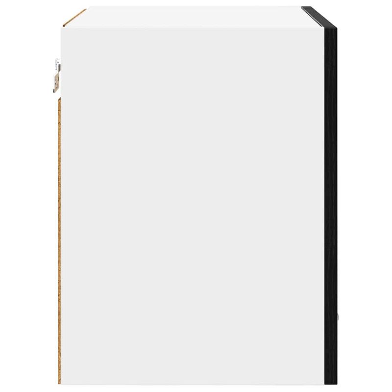Casa si Gradina - Mobilier - Comode si corpuri - Corpuri bucatarie - Dulap suspendat Riga Stejar Negru 40 x 31 x 40 cm Lemn compozit - Infinity.ro