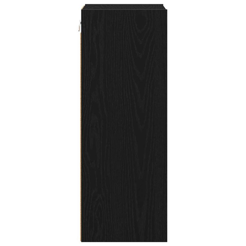 Casa si Gradina - Mobilier - Comode si corpuri - Corpuri bucatarie - Dulap suspendat cu raft Riga Stejar Negru 30 x 29,5 x 80 cm - Infinity.ro