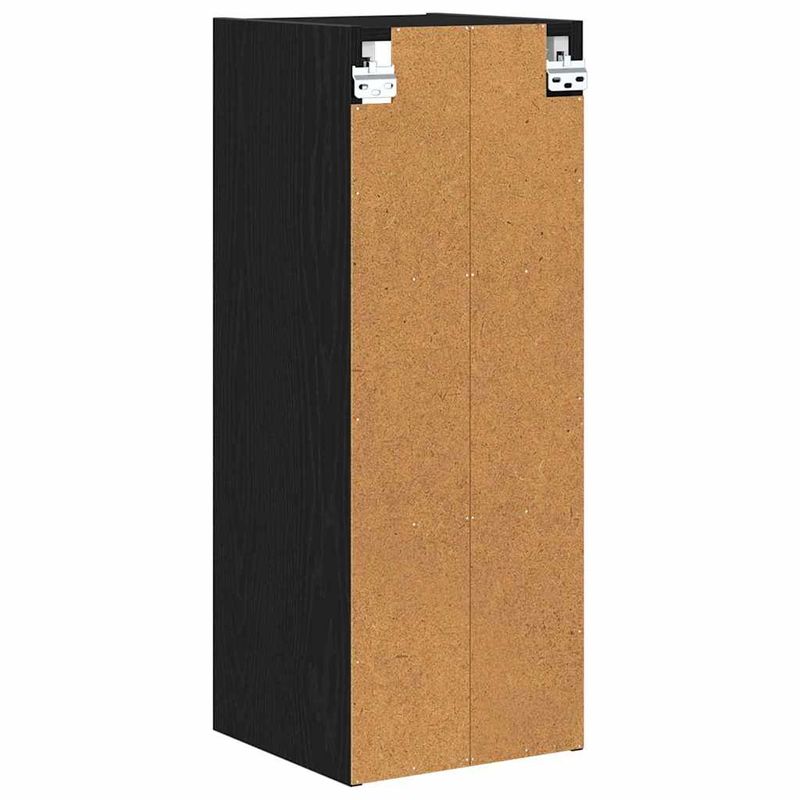 Casa si Gradina - Mobilier - Comode si corpuri - Corpuri bucatarie - Dulap suspendat cu raft Riga Stejar Negru 30 x 29,5 x 80 cm - Infinity.ro