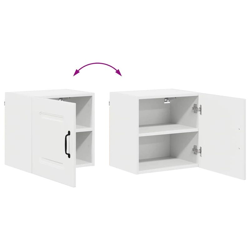 Casa si Gradina - Mobilier - Comode si corpuri - Corpuri bucatarie - Dulap suspendat de bucatarie cu raft Alb lucios 40 x 31 x 40 cm - Infinity.ro