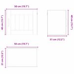 Casa si Gradina - Mobilier - Comode si corpuri - Corpuri bucatarie - Dulap suspendat de bucatarie Stejar inchis 50 x 31 x 40 cm - Infinity.ro