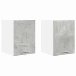 Casa si Gradina - Mobilier - Comode si corpuri - Corpuri bucatarie - Dulap suspendat Riga 2 pcs Gri beton si Alb 30 x 31 x 40 cm - Infinity.ro