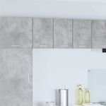 Casa si Gradina - Mobilier - Comode si corpuri - Corpuri bucatarie - Dulap suspendat Riga 2 pcs Gri beton si Alb 30 x 31 x 40 cm - Infinity.ro