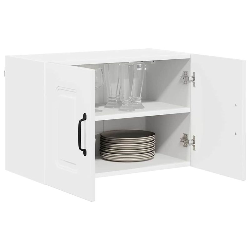 Casa si Gradina - Mobilier - Comode si corpuri - Corpuri bucatarie - Dulap suspendat de bucatarie cu raft Alb lucios 60 x 31 x 40 cm - Infinity.ro
