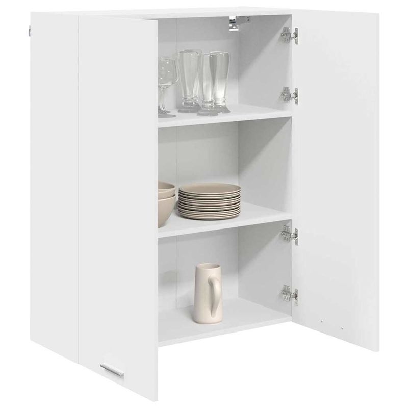 Casa si Gradina - Mobilier - Comode si corpuri - Corpuri bucatarie - Dulap suspendat cu raft Riga Alb 80 x 31 x 100 cm Lemn compozit - Infinity.ro