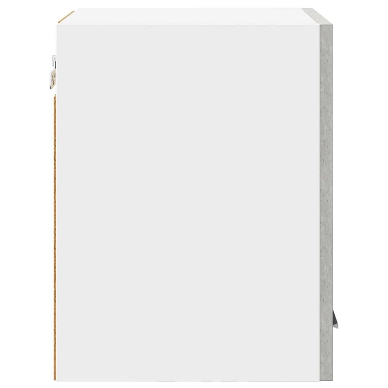 Casa si Gradina - Mobilier - Comode si corpuri - Corpuri bucatarie - Dulap suspendat Riga 2 pcs Gri beton si Alb 30 x 31 x 40 cm - Infinity.ro