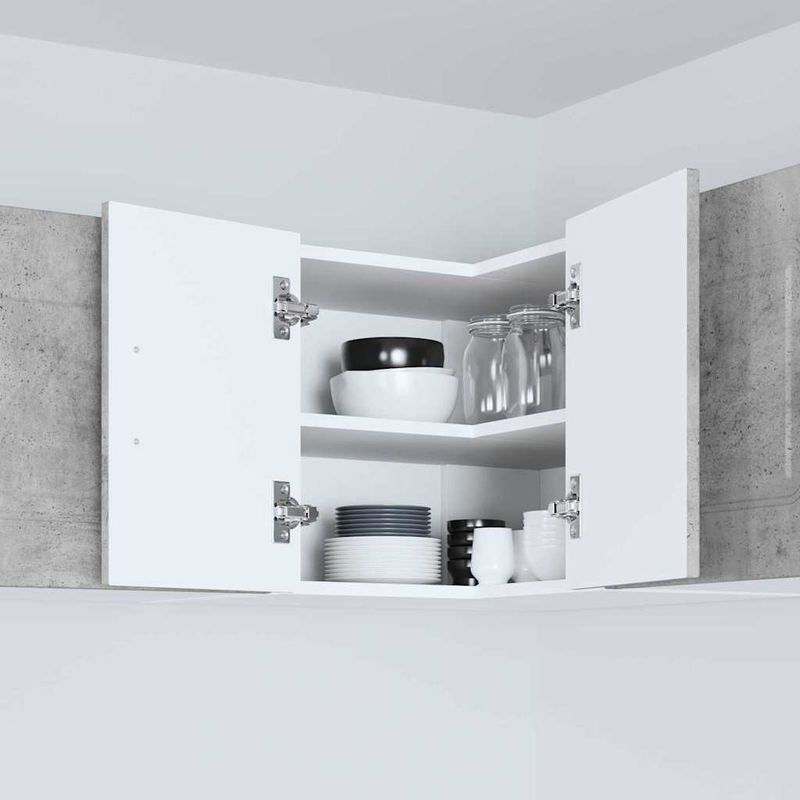 Casa si Gradina - Mobilier - Comode si corpuri - Corpuri bucatarie - Dulap suspendat de bucatarie Gri din beton 57 x 57 x 40 cm - Infinity.ro