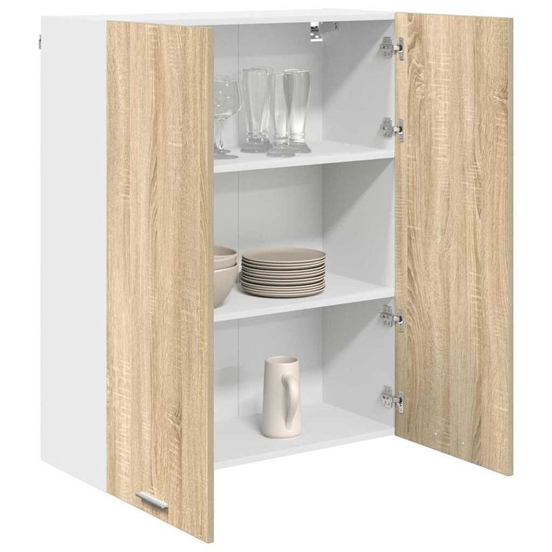 Casa si Gradina - Mobilier - Comode si corpuri - Corpuri bucatarie - Dulap suspendat cu raft Riga Stejar Sonoma 80 x 31 x 100 cm - Infinity.ro