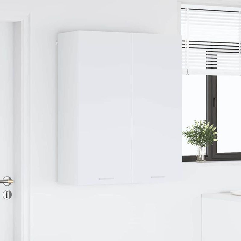 Casa si Gradina - Mobilier - Comode si corpuri - Corpuri bucatarie - Dulap suspendat cu raft Riga Alb 80 x 31 x 100 cm Lemn compozit - Infinity.ro