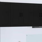 Casa si Gradina - Mobilier - Comode si corpuri - Corpuri bucatarie - Dulap suspendat de bucatarie cu raft Negru 80 x 31 x 80 cm - Infinity.ro