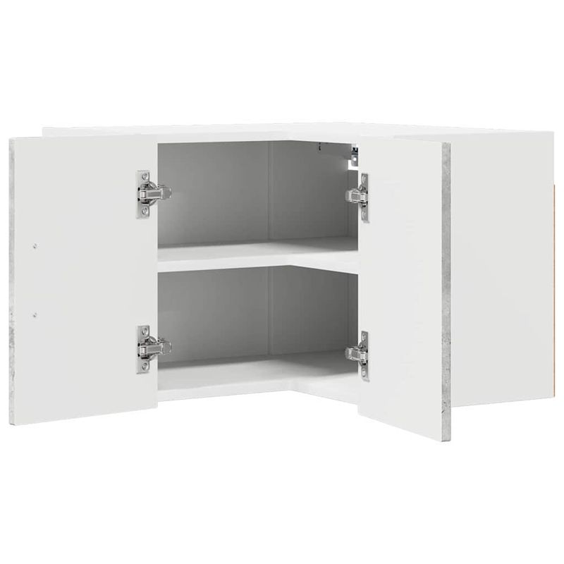 Casa si Gradina - Mobilier - Comode si corpuri - Corpuri bucatarie - Dulap suspendat de bucatarie Gri din beton 57 x 57 x 40 cm - Infinity.ro