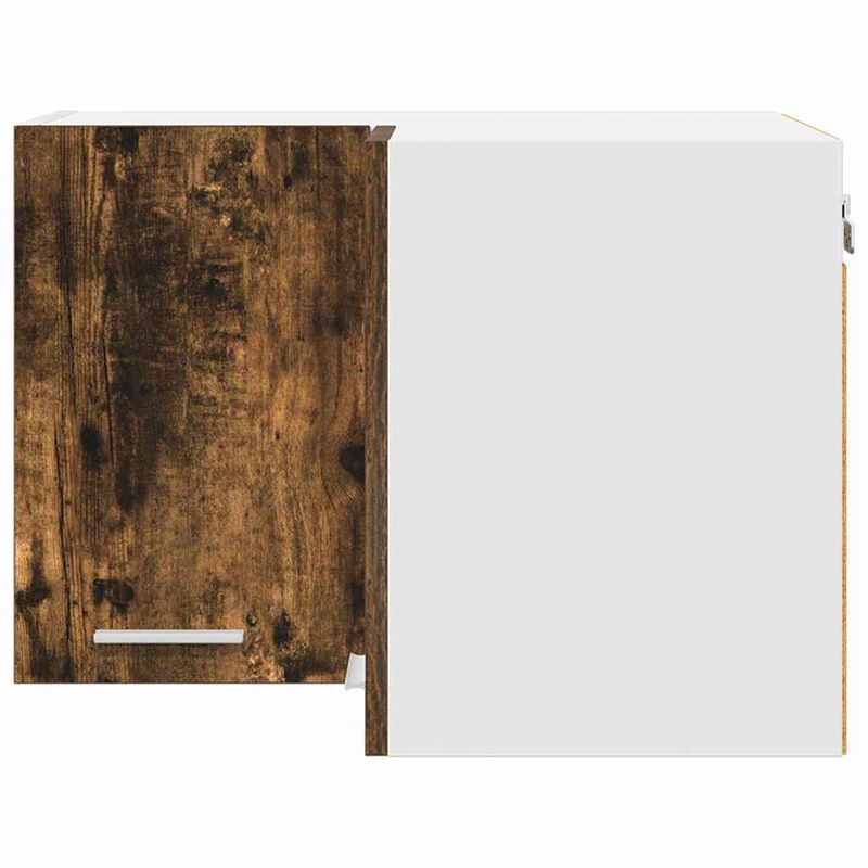 Casa si Gradina - Mobilier - Comode si corpuri - Corpuri bucatarie - Dulap suspendat Riga Stejar afumat si alb 57 x 57 x 40 cm - Infinity.ro