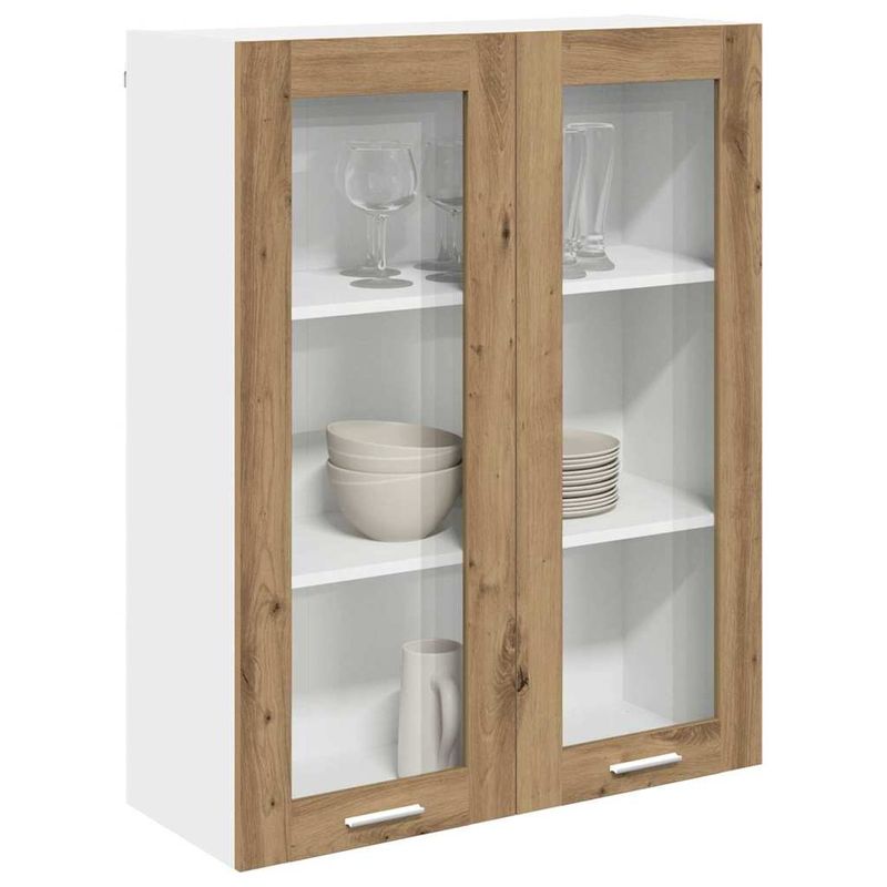 Casa si Gradina - Mobilier - Comode si corpuri - Corpuri bucatarie - Dulap suspendat cu raft Riga Stejar Artizanal 80 x 31 x 100 cm - Infinity.ro