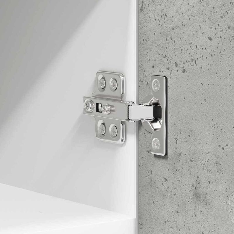 Casa si Gradina - Mobilier - Comode si corpuri - Corpuri bucatarie - Dulap suspendat Riga 2 pcs Gri beton si Alb 30 x 31 x 40 cm - Infinity.ro