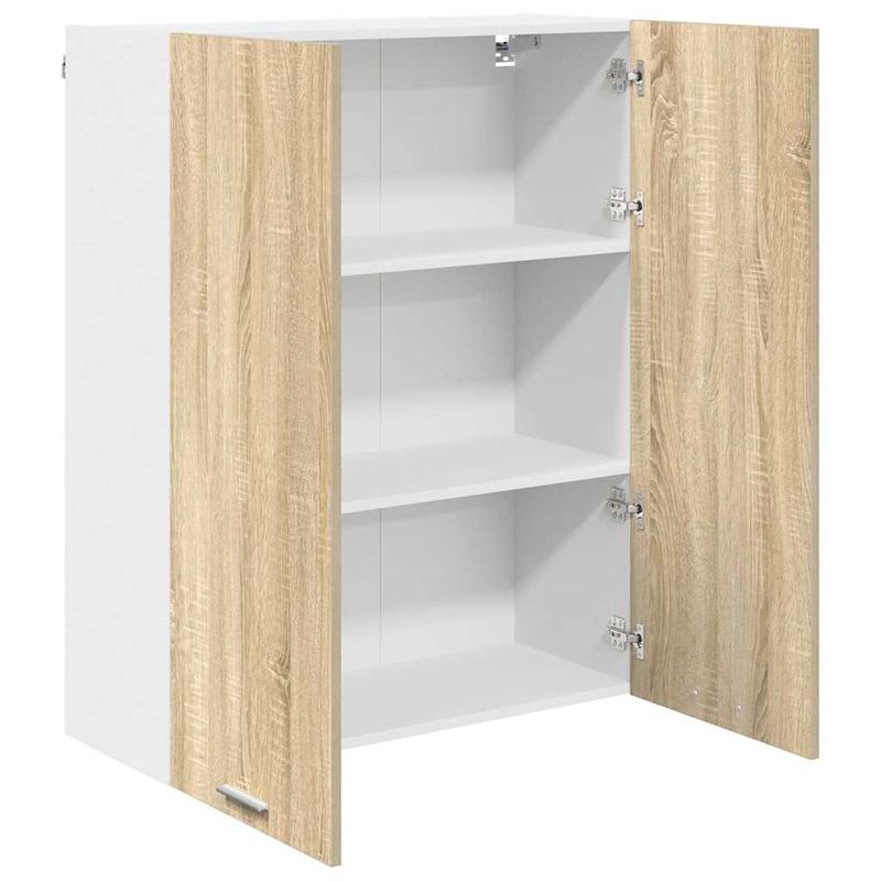 Casa si Gradina - Mobilier - Comode si corpuri - Corpuri bucatarie - Dulap suspendat cu raft Riga Stejar Sonoma 80 x 31 x 100 cm - Infinity.ro