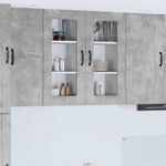 Casa si Gradina - Mobilier - Comode si corpuri - Corpuri bucatarie - Dulap suspendat de bucatarie Gri din beton 40 x 31 x 80 cm - Infinity.ro