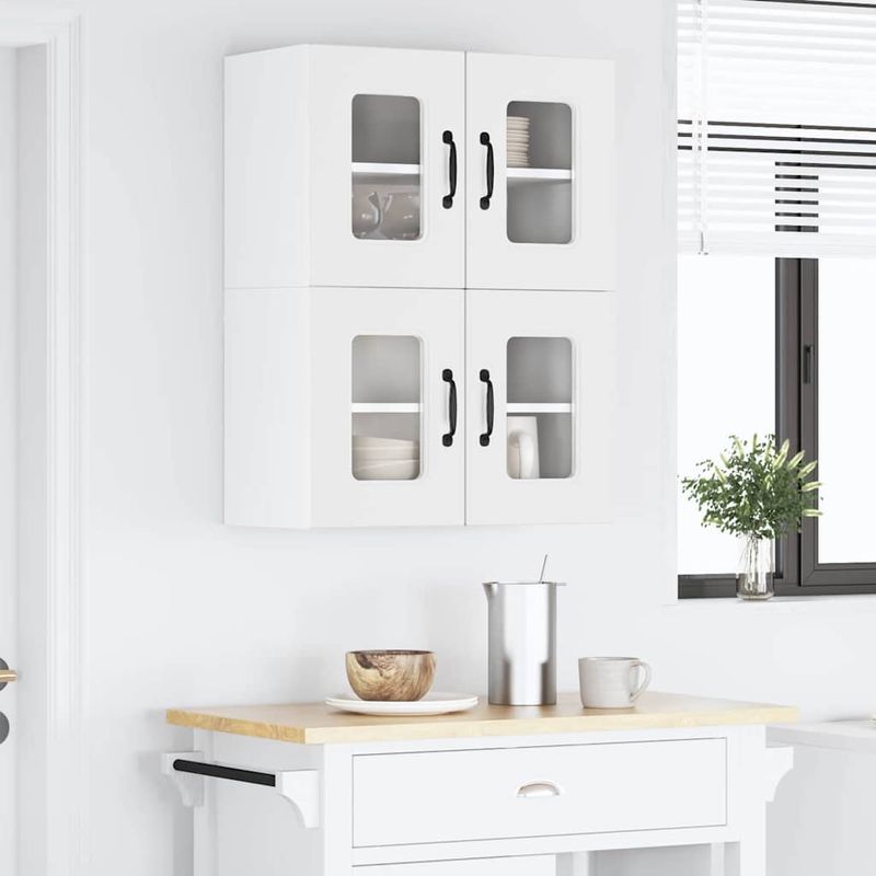 Casa si Gradina - Mobilier - Comode si corpuri - Corpuri bucatarie - Dulap suspendat de bucatarie cu raft Alb lucios 60 x 31 x 40 cm - Infinity.ro