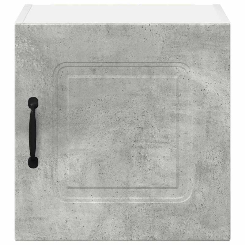 Casa si Gradina - Mobilier - Comode si corpuri - Corpuri bucatarie - Dulap suspendat de bucatarie cu raft cu usa 2 pcs Gri din beton - Infinity.ro
