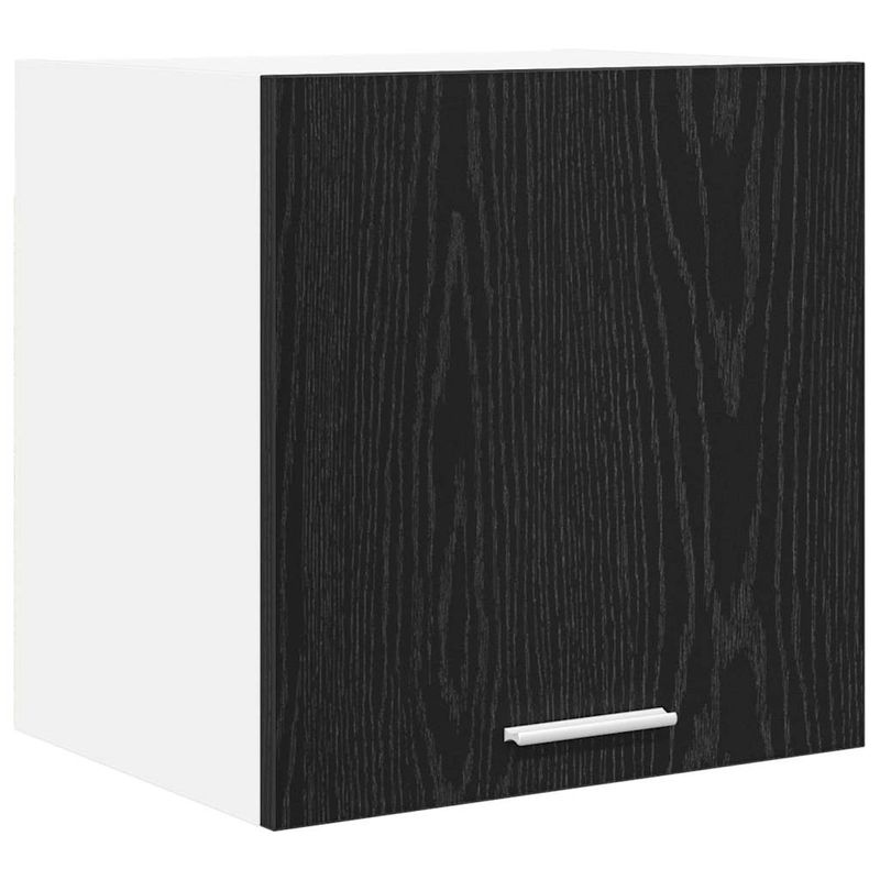 Casa si Gradina - Mobilier - Comode si corpuri - Corpuri bucatarie - Dulap suspendat Riga 2 pcs Stejar negru si Alb 40 x 31 x 40 cm - Infinity.ro