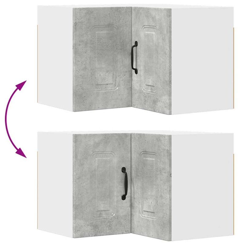 Casa si Gradina - Mobilier - Comode si corpuri - Corpuri bucatarie - Dulap suspendat de bucatarie Gri din beton 57 x 57 x 40 cm - Infinity.ro