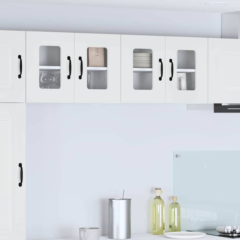 Casa si Gradina - Mobilier - Comode si corpuri - Corpuri bucatarie - Dulap suspendat de bucatarie cu raft 2 pcs Alb 60 x 31 x 40 cm - Infinity.ro