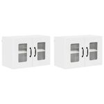 Casa si Gradina - Mobilier - Comode si corpuri - Corpuri bucatarie - Dulap suspendat de bucatarie 2 pcs Alb lucios 60 x 31 x 40 cm - Infinity.ro