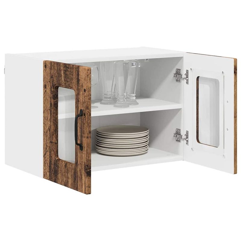 Casa si Gradina - Mobilier - Comode si corpuri - Corpuri bucatarie - Dulap suspendat de bucatarie cu raft Lemn Vechi 60 x 31 x 40 cm - Infinity.ro