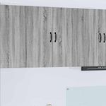 Casa si Gradina - Mobilier - Comode si corpuri - Corpuri bucatarie - Dulap suspendat de bucatarie cu raft Gri Sonoma 80 x 31 x 80 cm - Infinity.ro