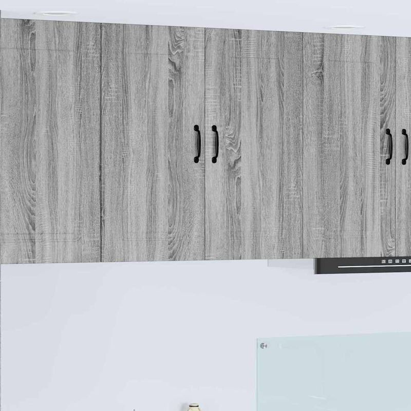Casa si Gradina - Mobilier - Comode si corpuri - Corpuri bucatarie - Dulap suspendat de bucatarie cu raft Gri Sonoma 80 x 31 x 80 cm - Infinity.ro