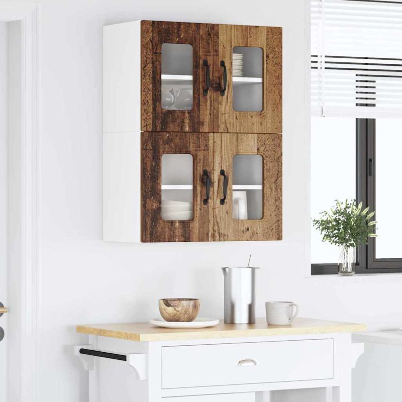 Casa si Gradina - Mobilier - Comode si corpuri - Corpuri bucatarie - Dulap suspendat de bucatarie cu raft Lemn Vechi 60 x 31 x 40 cm - Infinity.ro