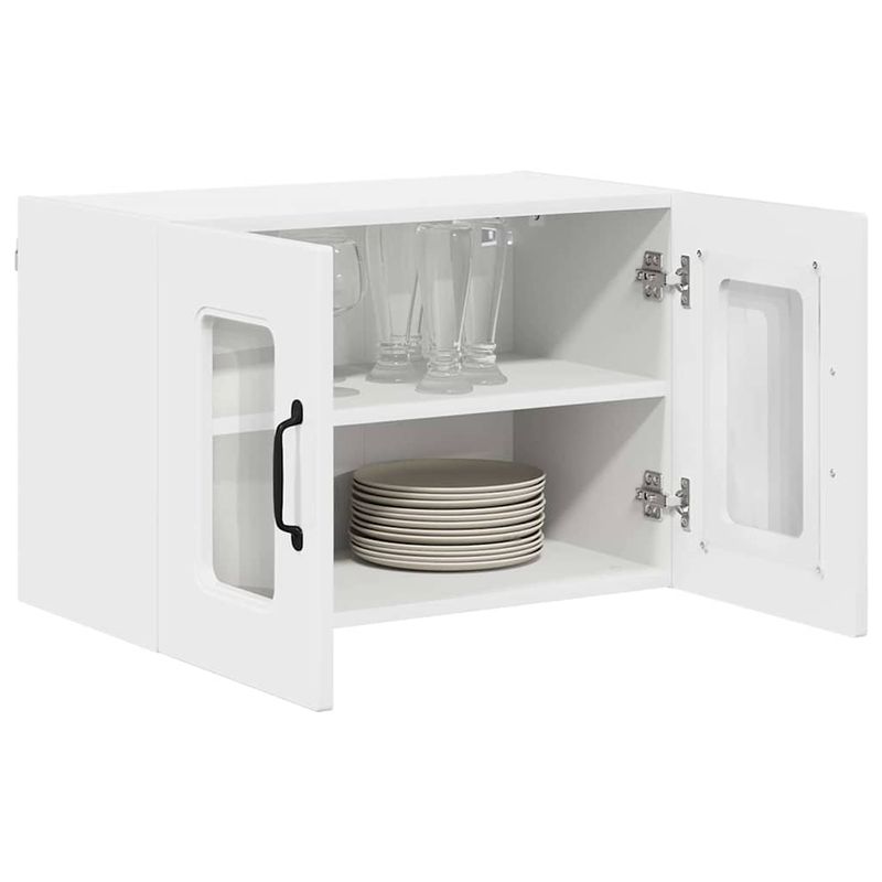 Casa si Gradina - Mobilier - Comode si corpuri - Corpuri bucatarie - Dulap suspendat de bucatarie 2 pcs Alb lucios 60 x 31 x 40 cm - Infinity.ro