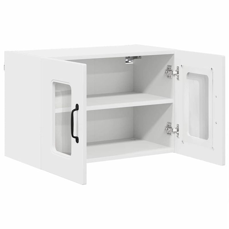 Casa si Gradina - Mobilier - Comode si corpuri - Corpuri bucatarie - Dulap suspendat de bucatarie cu raft 2 pcs Alb 60 x 31 x 40 cm - Infinity.ro