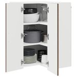 Casa si Gradina - Mobilier - Comode si corpuri - Corpuri bucatarie - Dulap suspendat de bucatarie Stejar inchis 57 x 57 x 80 cm - Infinity.ro
