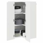 Casa si Gradina - Mobilier - Comode si corpuri - Corpuri bucatarie - Dulap suspendat de bucatarie cu usa Alb lucios 57 x 57 x 100 cm - Infinity.ro
