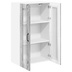 Casa si Gradina - Mobilier - Comode si corpuri - Corpuri bucatarie - Dulap suspendat de bucatarie cu usa Gri Sonoma 60 x 31 x 100 cm - Infinity.ro