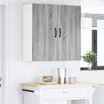 Casa si Gradina - Mobilier - Comode si corpuri - Corpuri bucatarie - Dulap suspendat de bucatarie cu raft Gri Sonoma 80 x 31 x 80 cm - Infinity.ro