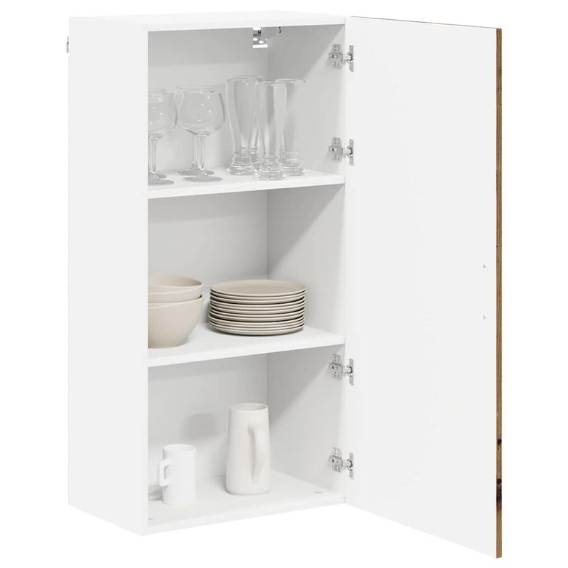 Casa si Gradina - Mobilier - Comode si corpuri - Corpuri bucatarie - Dulap suspendat de bucatarie cu usa Lemn Vechi 50 x 31 x 100 cm - Infinity.ro