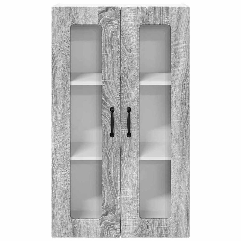 Casa si Gradina - Mobilier - Comode si corpuri - Corpuri bucatarie - Dulap suspendat de bucatarie cu usa Gri Sonoma 60 x 31 x 100 cm - Infinity.ro