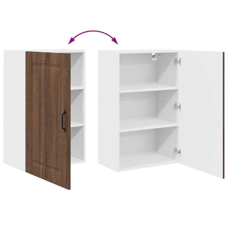 Casa si Gradina - Mobilier - Comode si corpuri - Corpuri bucatarie - Dulap suspendat de bucatarie Stejar inchis 50 x 31 x 80 cm - Infinity.ro