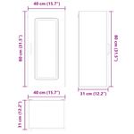 Casa si Gradina - Mobilier - Comode si corpuri - Corpuri bucatarie - Dulap suspendat de bucatarie Stejar inchis 40 x 31 x 80 cm - Infinity.ro