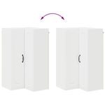 Casa si Gradina - Mobilier - Comode si corpuri - Corpuri bucatarie - Dulap suspendat de bucatarie cu usa Alb lucios 57 x 57 x 100 cm - Infinity.ro