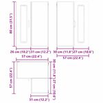 Casa si Gradina - Mobilier - Comode si corpuri - Corpuri bucatarie - Dulap suspendat de bucatarie Stejar inchis 57 x 57 x 80 cm - Infinity.ro