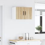 Casa si Gradina - Mobilier - Comode si corpuri - Corpuri bucatarie - Dulap suspendat de bucatarie cu raft 2 pcs Stejar Sonoma - Infinity.ro