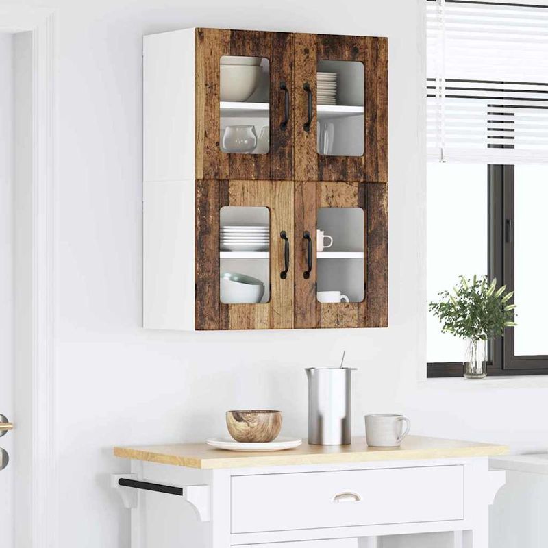 Casa si Gradina - Mobilier - Comode si corpuri - Corpuri bucatarie - Dulap suspendat de bucatarie cu raft Lemn Vechi 60 x 31 x 40 cm - Infinity.ro